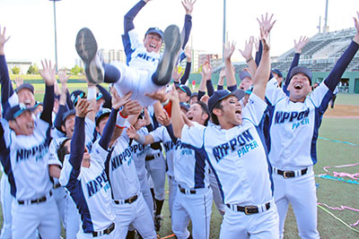 日本製紙石巻 3年ぶり日本選手権への切符ＪＡＢＡ大会で初優勝 